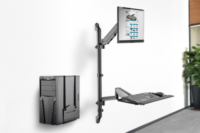 Mbajtëse muri për monitor Digitus DA-90372, 17"-32", VESA, gri