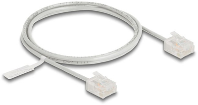 Kabllo rrjeti Delock RJ45 Cat6 Ultra Slim, 1m, gri