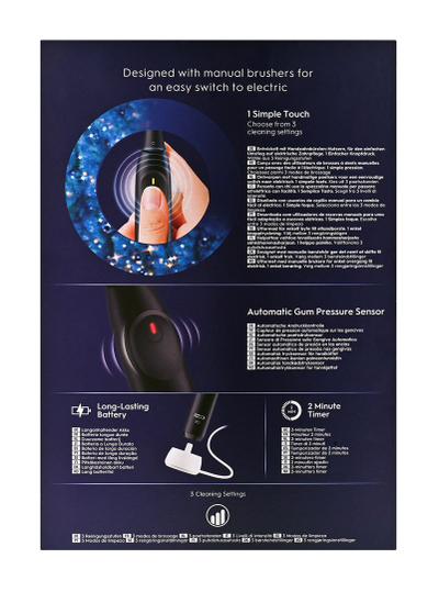 Furçë dhëmbësh elektrike Oral B iO Series 2 Gift Edition, 2 doreza, Night Black dhe Calm Pink
