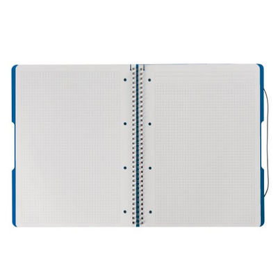 Fletore me spirale Herlitz 11293065, A4, 80 fletë, blu