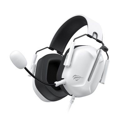 Kufje gaming HAVIT HV-H2033D, over-ear, me mikrofon boom, të bardha