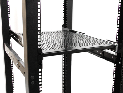 Rafth serveri StarTech.com 2U, rrëshqitës, 19", deri 23kg, i zi