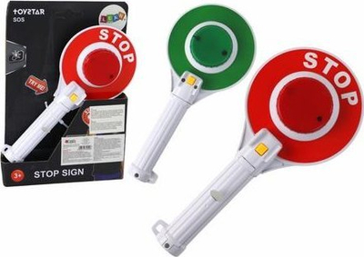Lodër shkop policie Leantoys Lollipop Stop, me drita, shumëngjyrëshe