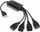 HUB USB AK22, 4 porta, USB 2.0, i zi