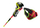 Shkopinj ski Leki WCR SL 3D, alumini HTS 6.5, 120cm, kuqe jeshile e zezë