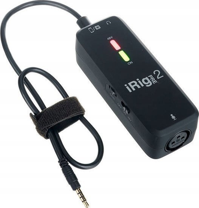 Paraforcues mikrofoni IK Multimedia iRig Pre 2, portabël, për telefon e tablet