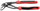 Pinca për pompa uji TengTools MB482-7TQ, quick set, 185 mm, e kuqe e zezë