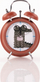 Orë me zile Home Styling Collection Safari, 17 x 6.5 x 12.1 cm, terrakota