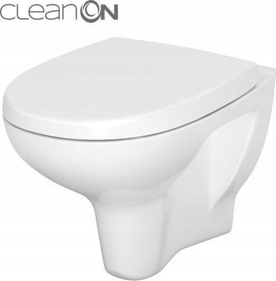 Set WC i fshehur Cersanit Arteco CleanOn, kornizë TECH LINE BASE, taza e pezulluar, krom