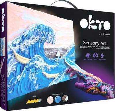Set kreativ me argjilë Okto Air Dry Clay by Numbers – Buf, 11.4"