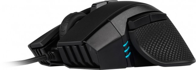 Гејминг глушец Corsair IRONCLAW RGB, 18000 DPI, со кабел, црн