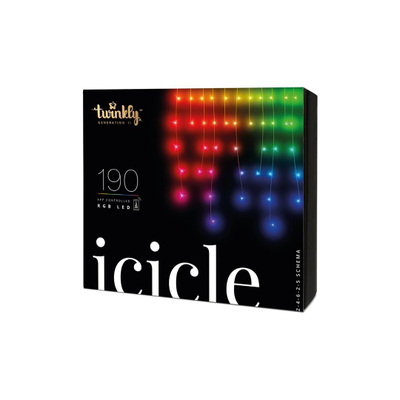Drita pemë e Vitit të Ri Twinkly, 190 LED, RGB shumëngjyrëshe