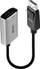 Adapter AV Lindy DP 1.4 në HDMI, me kabllo të shkurtër, i zi
