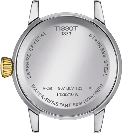 Orë dore për femra Tissot Classic Dream Lady T129.210.22.263.00, e argjendtë/artë