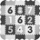 Tapet shkumë puzzle Milly Mally Jolly 3x3, me numra, antirrëshqitës, gri