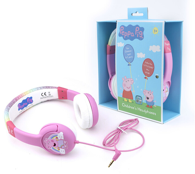 Слушалки OTL Technologies Rainbow Peppa, розова боја