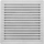 Rrjetë ventilimi AirRoxy, 17x17 cm, dalje Ø100 mm, gri