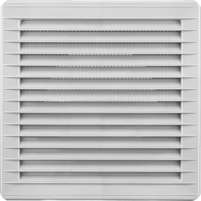Rrjetë ventilimi AirRoxy, 17x17 cm, dalje Ø100 mm, gri