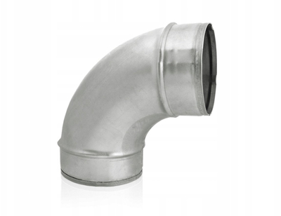 Kthesë ventilimi ALNOR BP 100 90, 100mm, 90°, metalike