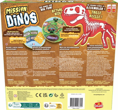 Lojë shoqnore Goliath Dino Mission, edukative, për kalamaj 4+