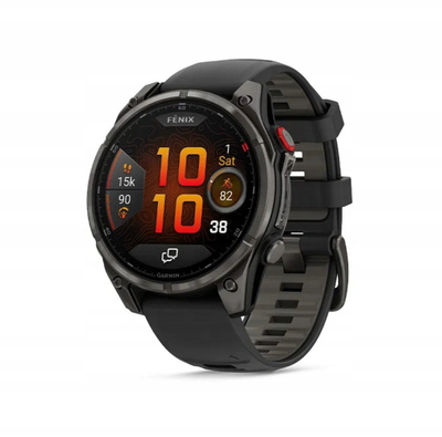 Паметен часовник Garmin Fēnix 8 Pro, 47mm, DLC титан, сив
