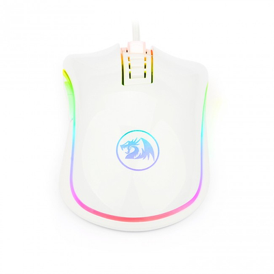 Гејминг глушец Redragon Cobra M711W, RGB, 10000 DPI, бел