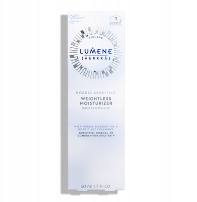 Krem fytyre Lumene Nordic Sensitive Weightless, për lëkurë të ndjeshme, 50 ml