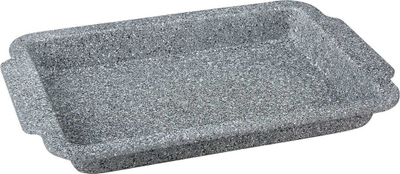 Tabakë për torte Klausberg KB-7382, 36.5x23cm, e hirtë