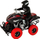 Lodër quad me telekomandë Leantoys ATV, shkalla 1:18, off road, e zezë e kuqe