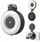 Dritë selfie Telesin C03 Magnetic Ring Light, LED, me MagSafe, e zezë