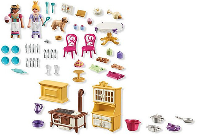 Сет играчка PLAYMOBIL Princess Magic Royal Kitchen, кујна на принцези, од 4 години, повеќебојна