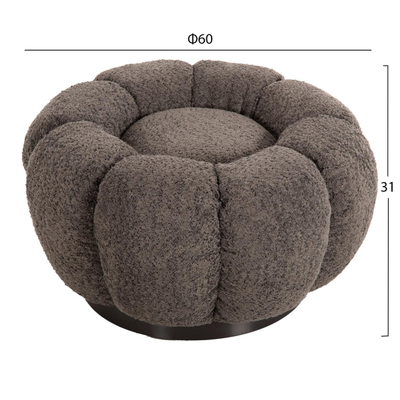 Stol Kripp bouclé (HM9602.01), gri/ zezë