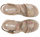 Sandale femrash Rieker W 60464-90, lëkurë, me shirit Velcro, shumëngjyrëshe