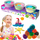Set plasteline Okto Lovin, 9 ngjyra, 3 pjesë, shumëngjyrëshe