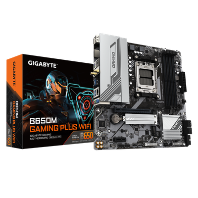 Pllakë amë Gigabyte B650M Gaming Plus WiFi, DDR5, 2x M.2 PCIe 4.0, WiFi 6E