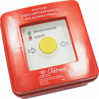 Копче за пожар Elektromet PPWP-1s A/4, 12A, LED црвено зелено, црвен