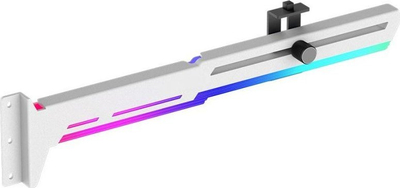 Држач за GPU 1stCOOL ARGB, метален прилагодлив, бел