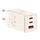 Karikues muri Baseus GaN5 2x USB-C + USB, 65W + kabllo 1m (i bardhë)