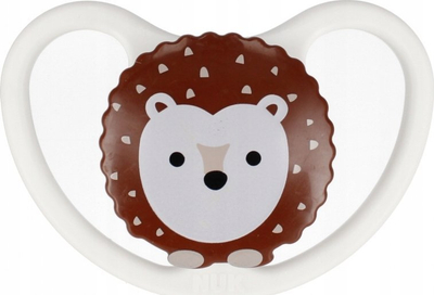 Çupë silikoni NUK Space Lion, 0-6m, pa BPA, e bardhë