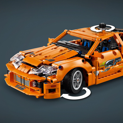 Maket veture Jada Toys Fast and Furious Toyota Supra MK4, koleksion, portokalli