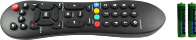 Telekomandë Polsat Evobox PVR për dekoderat HD7000, HD5000, HD3000, EVOBOX, e zezë