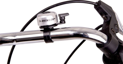 Zile biçiklete Dunlop Pear 35mm, metal, ngjyrë argjendtë