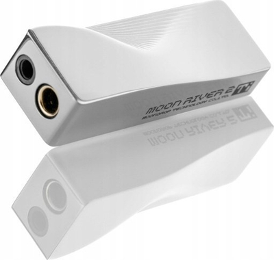 DAC portativ kufjesh Moondrop Moonriver 2 Ti, USB Type C, dalje 3.5mm dhe 4.4mm balanced, argjendtë