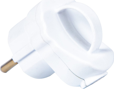 Prizë BLOW UNI-Schuko me dorezë, 16A 250V, e bardhë