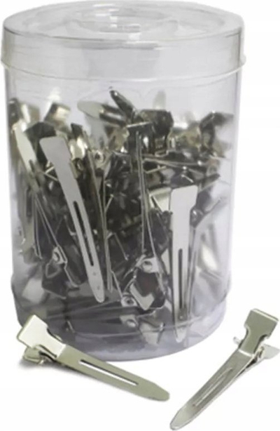 Kapëse metalike Activeshop E-19, metal, argjendi