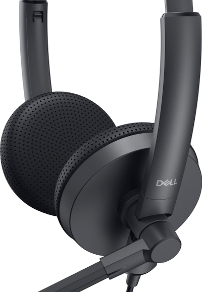 Kufje Dell WH1022 stereo me mikrofon, me kabllo USB A, ngjyrë e zezë