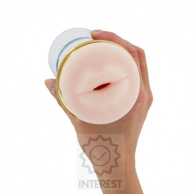 Masturbator dyanësh FOX K119080, vagina dhe gojë, futëse TPE, i bardhë