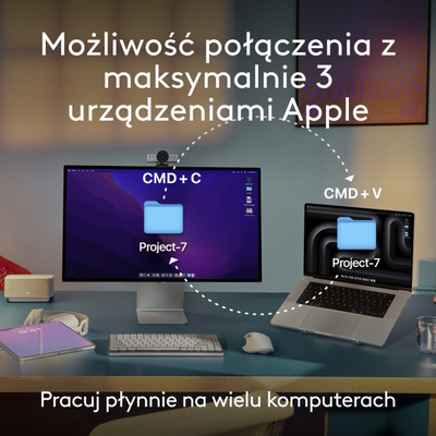 Maus Logitech MX Anywhere 3S for Mac, wireless, 8000 DPI, gri Space Gray
