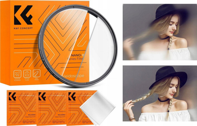 Filter fotografik K&amp;F Concept NANO-B Sharp Strip Center Field Split Diopter, 58mm, i zi