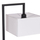 Lampë dyshemeje Brans HM7532.11, metal, 170cm, abazhur PVC, e zezë e bardhë
